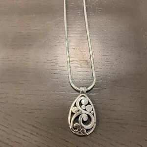 Brighton Silver Swirl Pendant Necklace